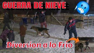 Así Disfrutamos LA GRÁN NEVADA QUE CAYÒGUERRA DE NIEVE️