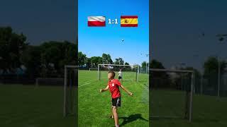 MECZ - POLSKA vs HISZPANIA  MESSI vs PREZES  #euro2020 #shorts