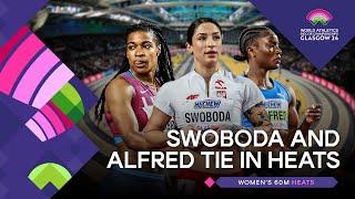 Swoboda and Alfred storm to 7.02 in heats  | World Indoor Championships Glasgow 24