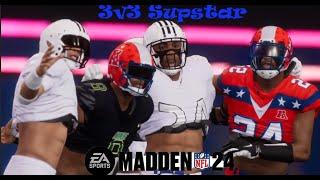 3v3 SuperStar Actually Fun!! Madden 24 With InsanityJae and Dk