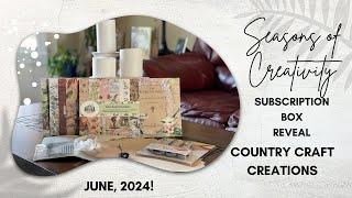 Seasons of Creativity Subscription Box, June 2024, Country Craft Creations