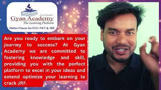 Why Gyan Academy for UGC-NET and JRF| Sankalp Batch for June 2025|@GyanAcademya