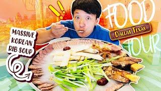 KOREAN RIBS BREAKFAST! Dallas Texas Koreatown FOOD TOUR
