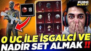 0 UC İLE İŞGALCİ VE NADİR SETLERİ ALMAK İÇİN BÜYÜK RİSKE GİRDİM?? PUBG Mobile