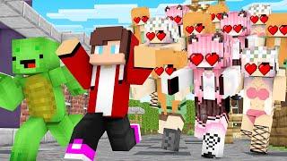 JJ and Mikey Run Away from Girls Apocalypse [Maizen Sisters Minecraft Minecraft Anime]