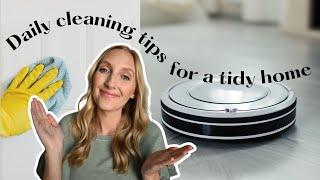 Daily Cleaning Tips for a Tidy Home | 4 cleaning tasks to do every day to maintain an organized home