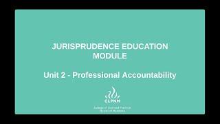 CLPNM Jurisprudence: Unit 2