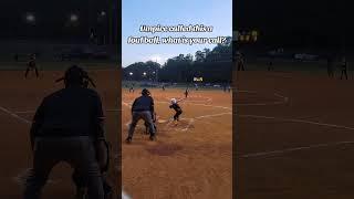 foul ball or not ? #softball #hittheball #baseball #hitting #sports