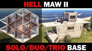 Hell Maw 2 - Rust Solo/Duo/Trio Base | 27 Rockets to TC