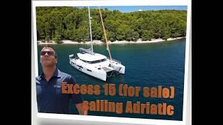 EXCESS 15 performance catamaran sailing the waters of Adriatic, sea trial tour review