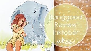 Inktober: Elephant Love | Banggood Review | Marker Speedpaint | iiKiui