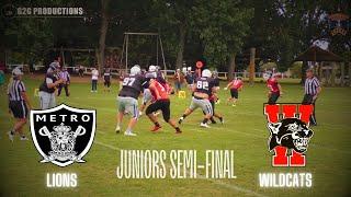 AMERICAN FOOTBALL AUCKLAND -  JUNIORS SEMI-FINAL METRO LIONS vs PAPATOETOE WILDCATS (Juniors Match)