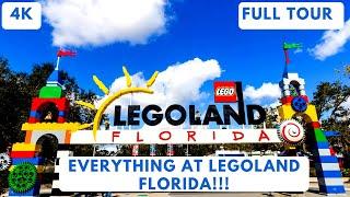 [4K] Everything at Legoland Florida & WATERPARK! All Rides, Shows full tour!