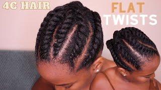 How To: Chunky Flat Twist On 4c Hair (Real-Time Tutorial)