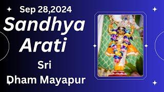 Sandhya Arati Sri Dham Mayapur - Sep 28, 2024