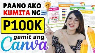 KUMITA SA CANVA: $2,000+ [P100K PATAAS] | DIRECT EARN GCASH | PWEDE SA PHONE! ALL FREE!