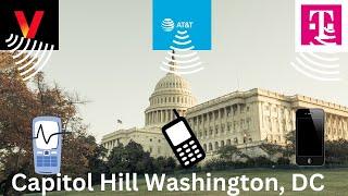 Cellular Network Testing on Capitol Hill || Verizon vs T-Mobile vs AT&T || Westside lawn