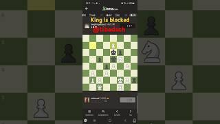 King is blocked. Bundesliga Schach. Chess.com. Schach tv. 18. November 2024