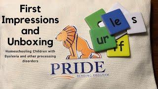 Homeschooling Dyslexia and Processing Disorders || PRIDE Reading Program Unboxing || Curriculum