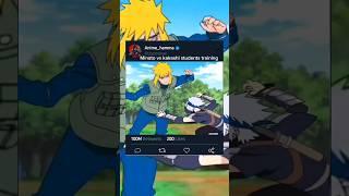 Minato vs kakashi students training #shorts #trending