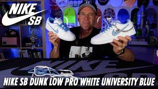 ️Nike SB Dunk Low Nicole Hause White University Blue Shoe Review️