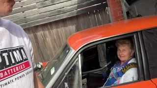 XYYNOT TAKES 92 YEAR OLD  NAN FOR A HOTLAP, IN A 1972 XY GT FORD