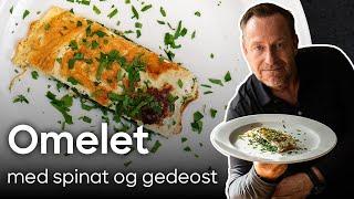 OMELET med gedeost og spinat | Adam Prices hverdagsretter