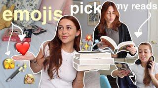emojis pick the books i read 🪄 *reading vlog*
