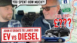 EV vs Diesel - John O'Groats to Lands End - Part 3 - THE NUMBERS