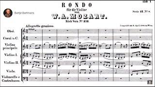 Mozart - Rondo in C major K 373 for violin and orchestra (1781) [Grumiaux]