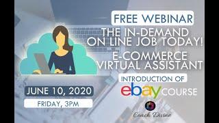 Free Webinar about E commerce Virtual Assistant