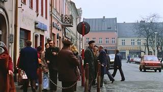 Oświęcim - typowe galicyjskie miasto w 1979 roku i stacja kolejowa [HD/AI upscaled]