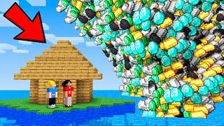 TSUNAMI de RICO vs  TSUNAMI de POBRE no minecraft