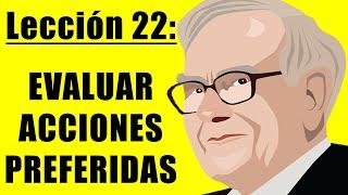 22. Cómo evaluar ACCIONES PREFERIDAS. Rendimiento DE ACCIONES. Invertir MEJOR en BOLSA de VALORES