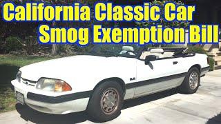 California Classic Car Exemption Senate Bill - SB 712