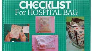 MATERNITY HOSPITAL BAG||HOSPITAL BAG FOR GIVING BIRTH