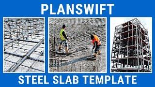 PlanSwift Template | Slab | Steel Reinforcement Calculation | Part & Assemblies | Level 2