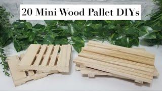 20 MINI WOOD PALLET DIYS 2022