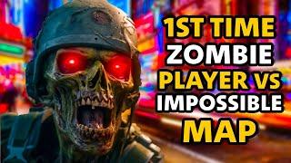 1st Time Zombie Player VS a BO3 Parkour Zombie Map