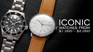 Iconic Watches From $1,000 to $2,000 - 8 Brands Mentioned