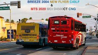 Breeze & MTS: 2004 New Flyer C40LF 2310 & 2020 MCI D4500CT CNG 8545