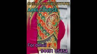 AARI EMBROIDERY COURSE BEST CHELLAMMAL INSTITUTE MADURAI-9445105454