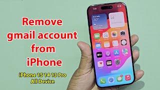 How to remove gmail account from iphone mail app