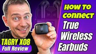 How to connect true wireless earbuds TAGRY X08 | Review 2023