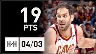 Jose Calderon Full Highlights Cavs vs Raptors (2018.04.03) - 19 Points!