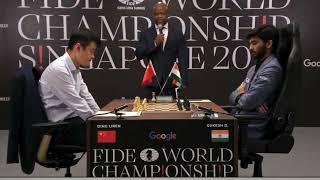 Final Classical Game Ceremonial Move | 2024 FIDE World Championship