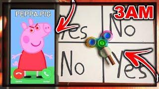DO NOT PLAY CHARLIE CHARLIE FIDGET SPINNER WHEN CALLING PEPPA PIG AT 3AM!! *THIS IS WHY*