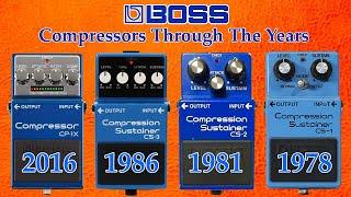 Boss Compressors Through The Years (CS-1, CS-2, CS-3, CP-1X)