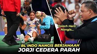 BL Indo Nangis Berjamaah ! Perjuangan Jorji Hingga Cedera di Denmark Open 2024