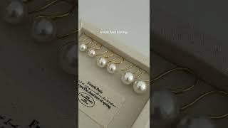 Simply Pearl Earrings, simply elegance #pearljewelry #earrings #vanessalotusjewelry #freshwaterpearl